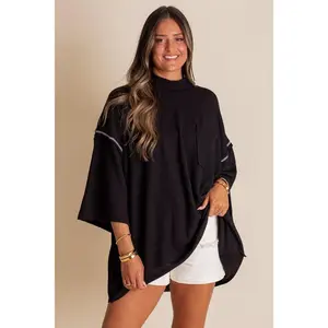 Only Go Forwards Oversized Urban Ribbed Tunic