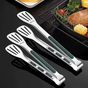Stainless Steel Steak Fork, Korean BBQ Meat Fork, Kitchen Baking Multi-Functional Food Bread Clip, Restaurant Serving Fork