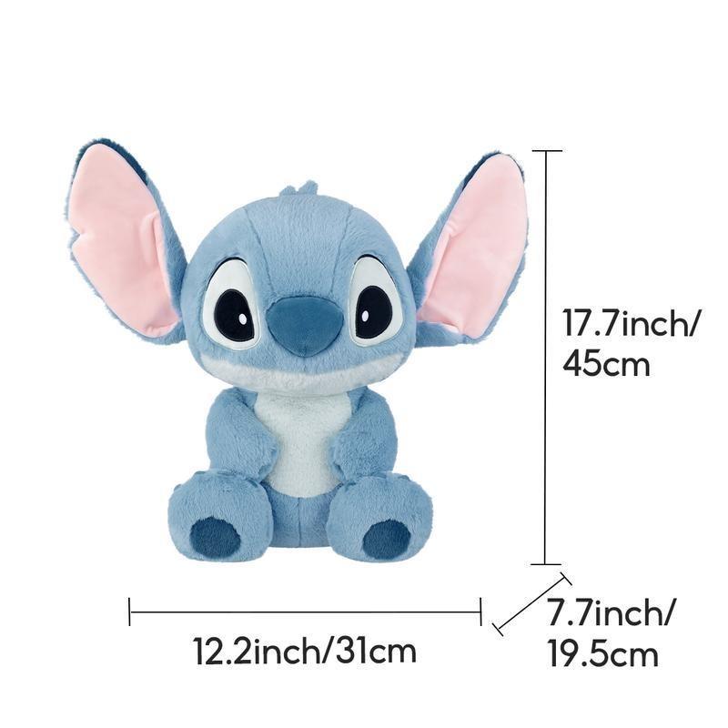 【Holiday Gift】Disney Stitch Basic Style Sitting Plush Doll - Soft Cuddly Stuffed Toy, Adorable Home Decor & Sweet Gift for Her| Shopping Bag  , Holiday & Holiday Haul