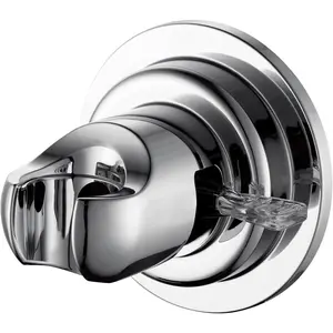 Suction Cup Shower  Holder for Handheld Shower - No Drill, For Smooth Surfaces Only, Vertical Mount Only, Chrome