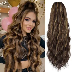 [FLASH SALE] CHAOEE Ponytail Extension 26inch,Long Wavy Drawstring Ponytail for Women Natural Wavy Pony Tail Hair Extension Synthetic Hairpiece for Daily Use