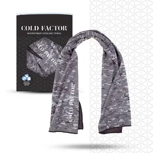 COLD FACTOR Microfiber Camo Cooling Towel - Instant Chill & Sweatproof, Drip-Proof,  Reusable & Machine Washable