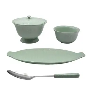 Temp-tations Carved Willow Nostalgic 5-pc Serving Platter and Bowl Set