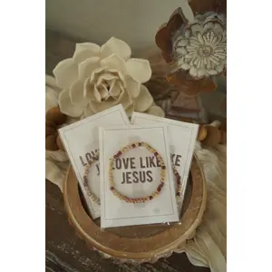 Love Like Jesus - Morse Code Stretchy Bracelet