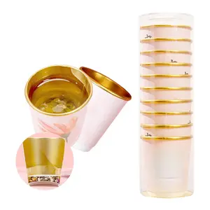 White Peach Oolong Tea, Disposable Paper Cups With Tea Leaves, Chinese Tea Business Hospitality Party Cup Hidden Tea Cups