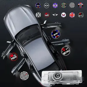 2pcs LED Car Door Projector Car Welcome Light For BMW Mini Cooper Works R52 R55 R56 R57 R50 R53 R60 R61 F54 F55 F56 F60 Parts