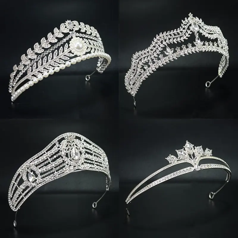 Bridal Wedding Headwear High-end Queen European Crown Tiara, Costume Accessory, Celebration Headwear