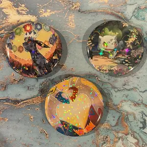 58mm Pressed Buttons