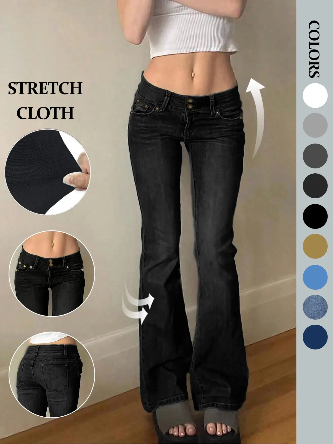 2000s boot cut jeans - TikTok Shop