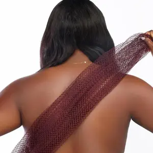 African Net Bath Sponge, Exfoliating Net Sponges, Exfoliating Mesh Sponge, Exfoliating Net Loofah, Exfoliating Body Scrub Promotes Skin Regeneration, Durable African Grid Body Exfoliator, Long-Lasting Shower Accessory