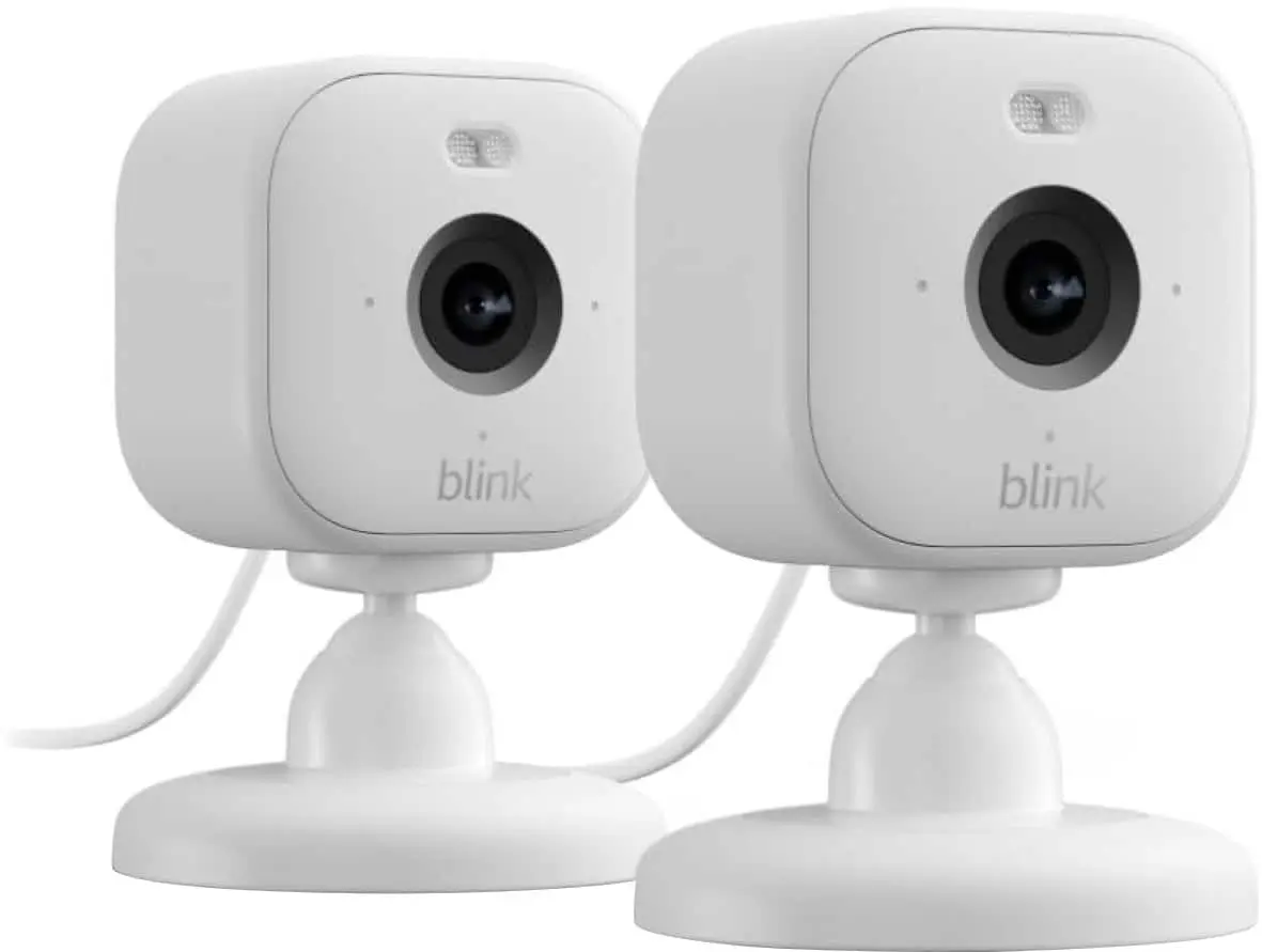 Mini 2 - Home Security & Pet Camera(s) with HD video, color night view, motion detection, two-way audio - 2 cam