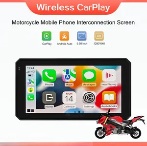 ROAD TOP 5.98" Touchscreen Portable Motorrad Navigator Carplay Android Auto Wasserdicht