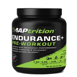 MAPtrition ENDURANCE+ Pre-workout - Caffeine-Free Supports Peak Performance Blend