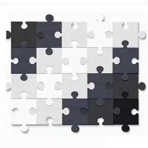 Felt Board Photo Wall Collage Kit with Puzzle Shapes for Bedroom Office Classroom Decoration