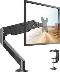 Monitor Mount 17-35 Inch Adjustable Gas Spring Desk Mount Stand Hold up to 24.25lbs with Clamp/Grommet Mounting Base (MD82)