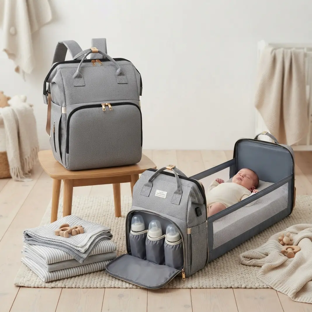 Black Waterproof Modern Baby Diaper Bag Backpack with Zip, Portable Changing Station, Large Capacity, Insulated Bottle Pockets, USB Charging Port, Laptop Compartment, Stroller Straps, Work & Travel Business Maternity Organizer for Parents, Oxford, Casual
