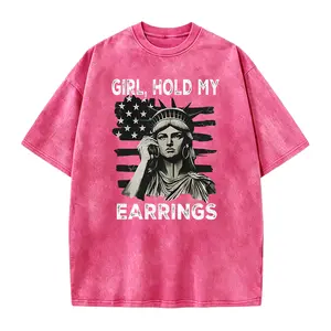 Girl Hold My Earrings Shirt, Protest T-shirt, National Park Style Shirt, Save Public Lands, Political Activism Tee, Statue Of Liberty Shirt