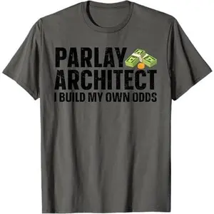 Best Sports Betting Art For Men Women Parlay Sports Gambler T-Shirt