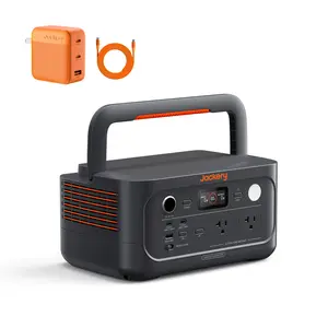 Jackery Explorer 500 v2 Power Station with 102W Rapid Charger, 510Wh LiFePO4 Battery, 500W AC / 1000W Peak, Ideal Solar Generator for Outdoors and Power Outages