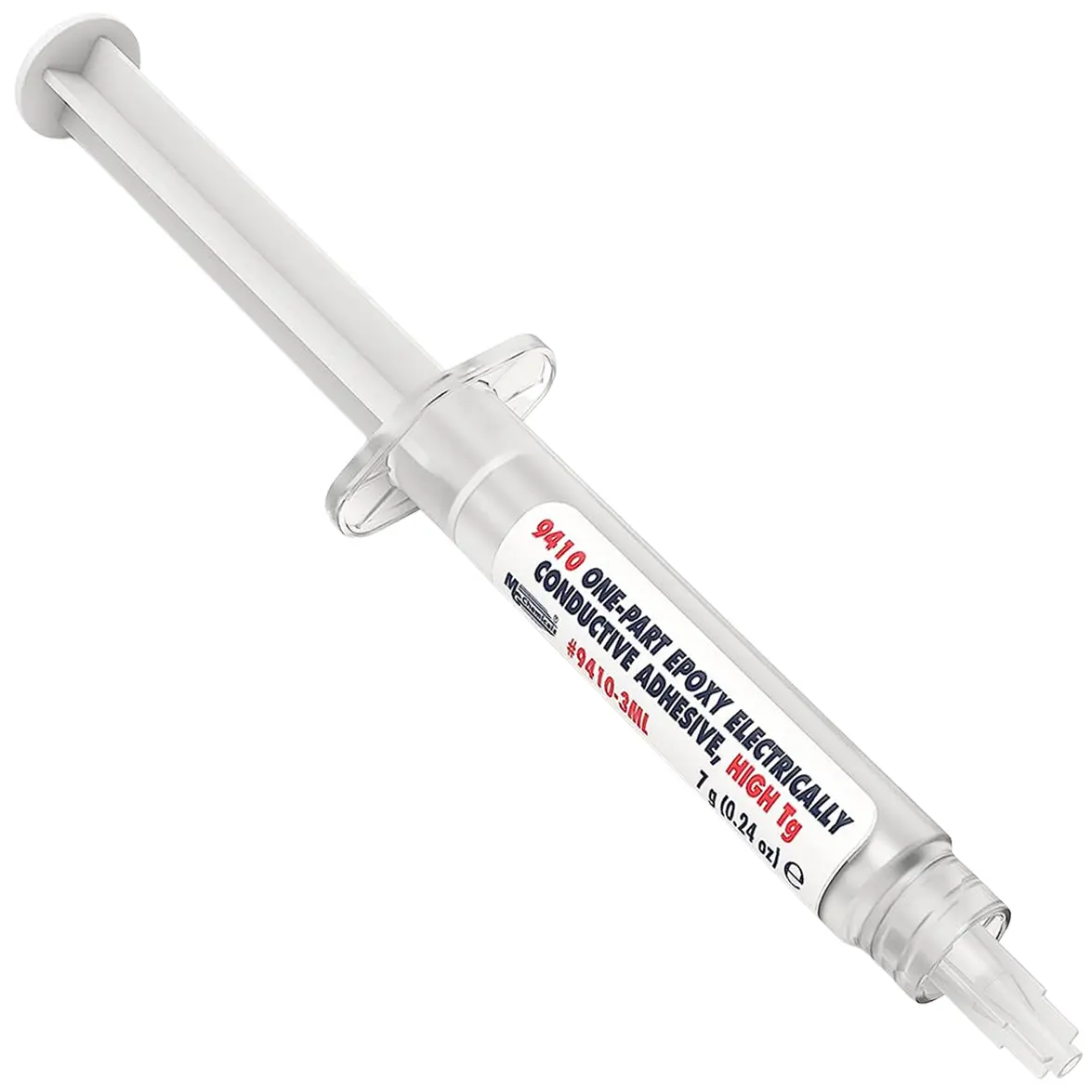 MG Chemicals 9410 1-Part Electrically Conductive Adhesive - 3mL Dispenser (9410-3ML) for Automated Dispensing, Die Attach, LEDs and Diodes, No Mixing, Unlimited Working Time, Heat-Cured, High TG