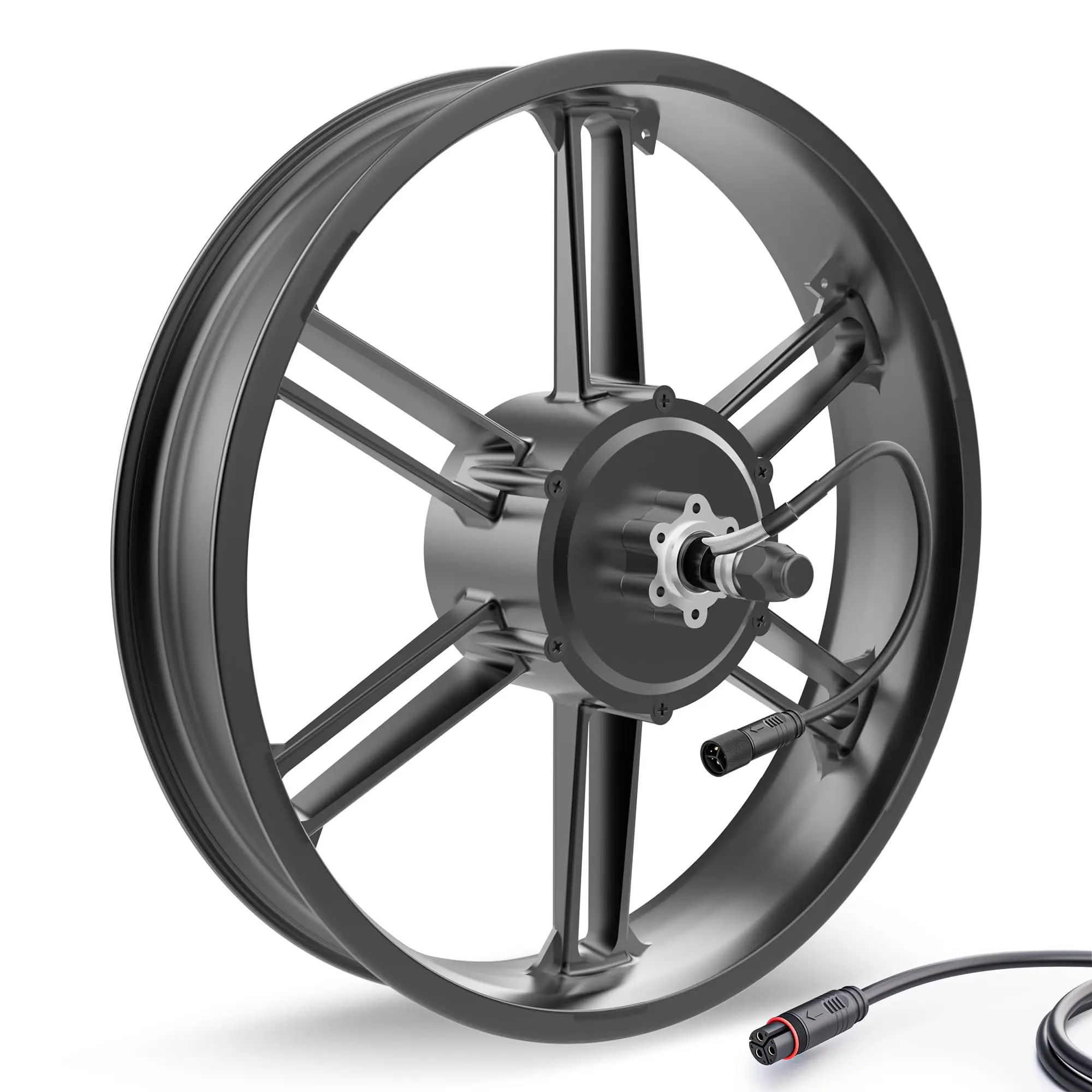 OUXI Integral Hub Electric Bicycle Upgrade Kit - 20x4.0 Integral Aluminum Alloy Fat Tire Rim, for Performance Bicycle Conversions on Snow, Trail Riding