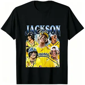 ⚾[TikTok Trending Shirt][Retro Baseball Shirt]Retro Jackson Kyle Baseball Graphic T-Shirt Vintage Soft Tee Unisex Men Women Casual Game Day Outfit Sports Fan Gift