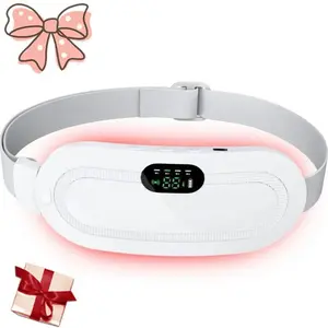 Menstrual Heating Pad Smart Uterus Warmer Belt, Cordless Heating Pad, Electric Waist Belt, Waist-Vibrating Abdominal Massager