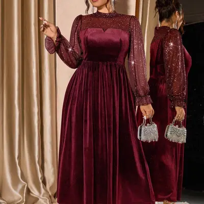sachin and babi light blue dress Plus Size Occasion Wear main image 1