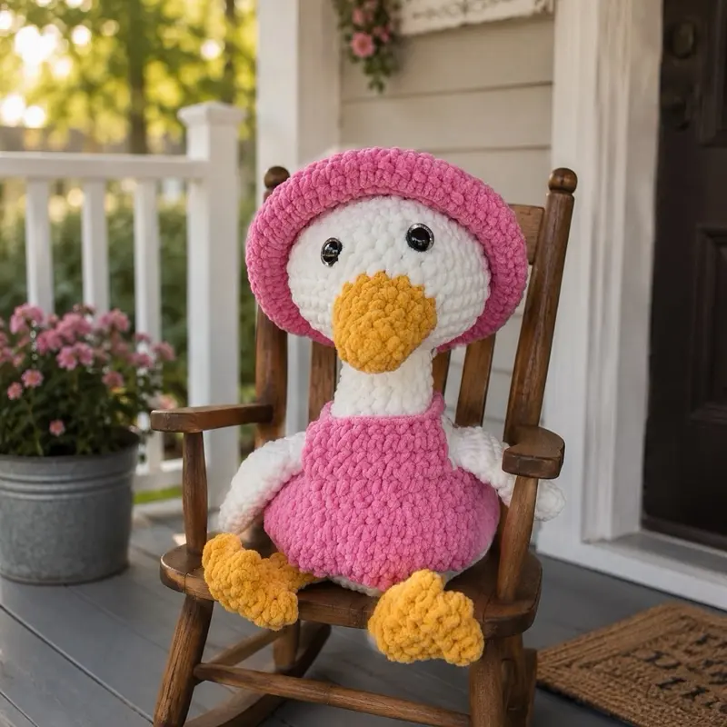 Crocheted “Porch” Goose