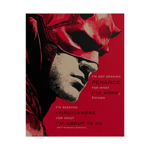 Daredevil Quote Rolled Poster — 'I'm Seeking Forgiveness'