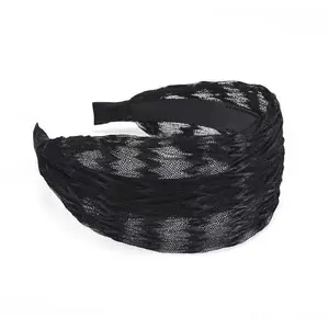 Breathable Mesh Headband for Women, Anti-Slip Hair Band, Wide Lace Hair Ribbon for Daily Use, Face Cleaning Accessory