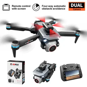2.4G Drone with Screen Remote Controller, Brushless Motor, Electrically Adjustable Camera, Intelligent Positioning sport camera,Battle avoidance function