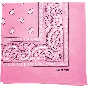 100% Cotton Bandana for Men & Women 22" x 22" Paisely Pattern