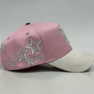Premium high quality Hat D. And stars pink and beige