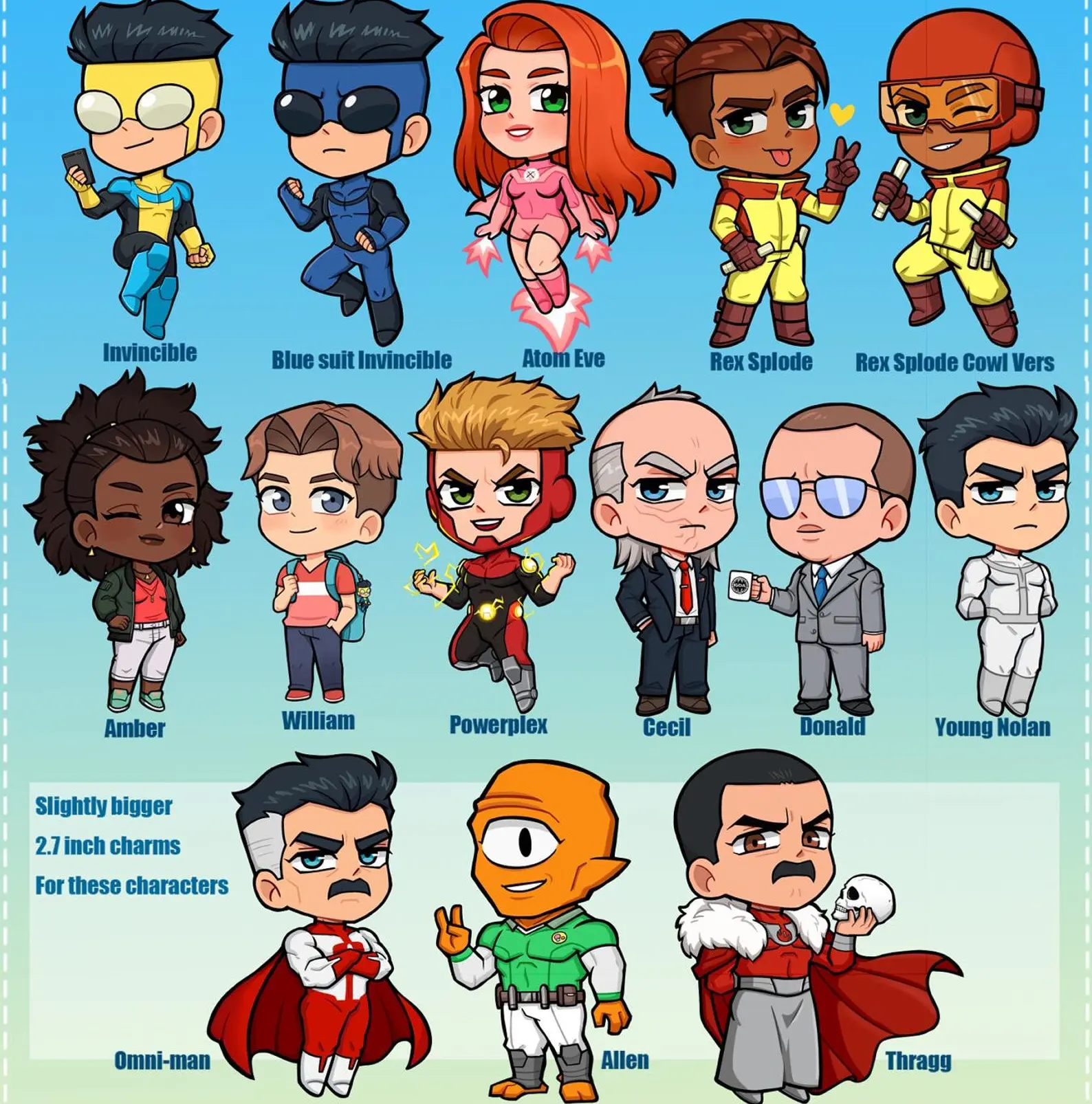 Invincible Double-sided Acrylic Keychain, Great For Daily Use Or As Thoughtful Little Gifts For Your Friends And Yourself, Halloween gifts