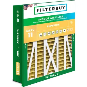 Filterbuy 20x25x5 Air Filter (1-Pack), Pleated MERV 11 Allergen Defense HVAC AC Furnace Air Filters for Honeywell Return Grille