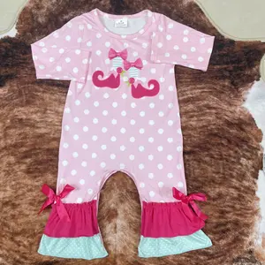 baby girl clothes pink shows western clothes newborn winter romper ruffles onesie baby  onesie