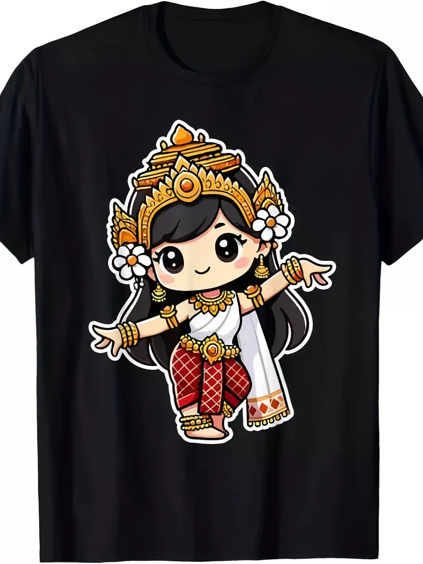 Men'S Cambodian Khmer Apsara Traditional Dance T-S