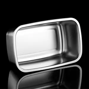 Bestseller - Stainless Steel Food Storage Container, Airtight Meal Prep Box, Rectangular Fridge & Freezer Organizer with Vacuum Seal, Stackable Storage Containers, Meal Prep Containers, Airtight Lid