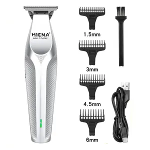 Professional hair clipper and men's beard trimmer, cordless design, rechargeable USB interface, LED display, ideal holiday gift, suitable for family haircut, Cordless Barber Trimmer