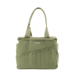 Soolla® Studio Bag, Ganja Green, Pottery Tool Bag, Craft Organizer, Knitting Bag, Crochet Yarn Tote