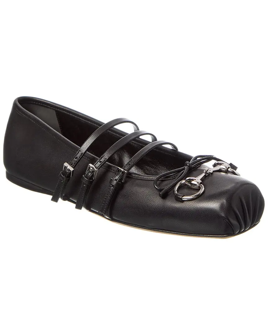 Gucci Horsebit Leather Flat