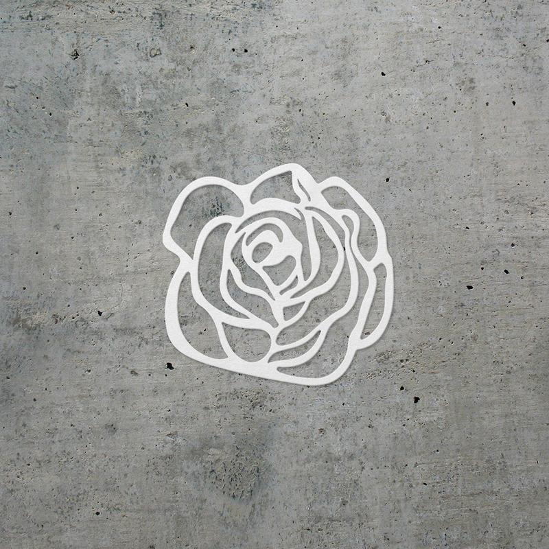 Transparent Decal Stickers Of Rose Silhouette Premium Waterproof Vinyl Decal Stickers For Laptop Phone Accessory Helmet Car Window Mug Tuber Cup Door Wall Decoration