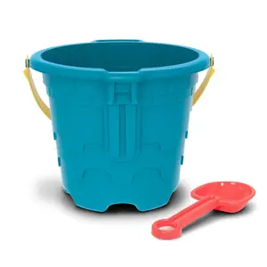 2 Gallon Blue Pail for Durable and Practical Storage Solutions, Perfect for Home and Garden Use