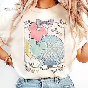 Comfort Colors Retro Coquette Bow Magic Island Shirt, Future World Tour 1982 Tee, Pink Bow Magical Vacation Family Matching Shirts, Aesthetic Florida Theme Park Trip Apparel, Girly World Traveler Graphic Top