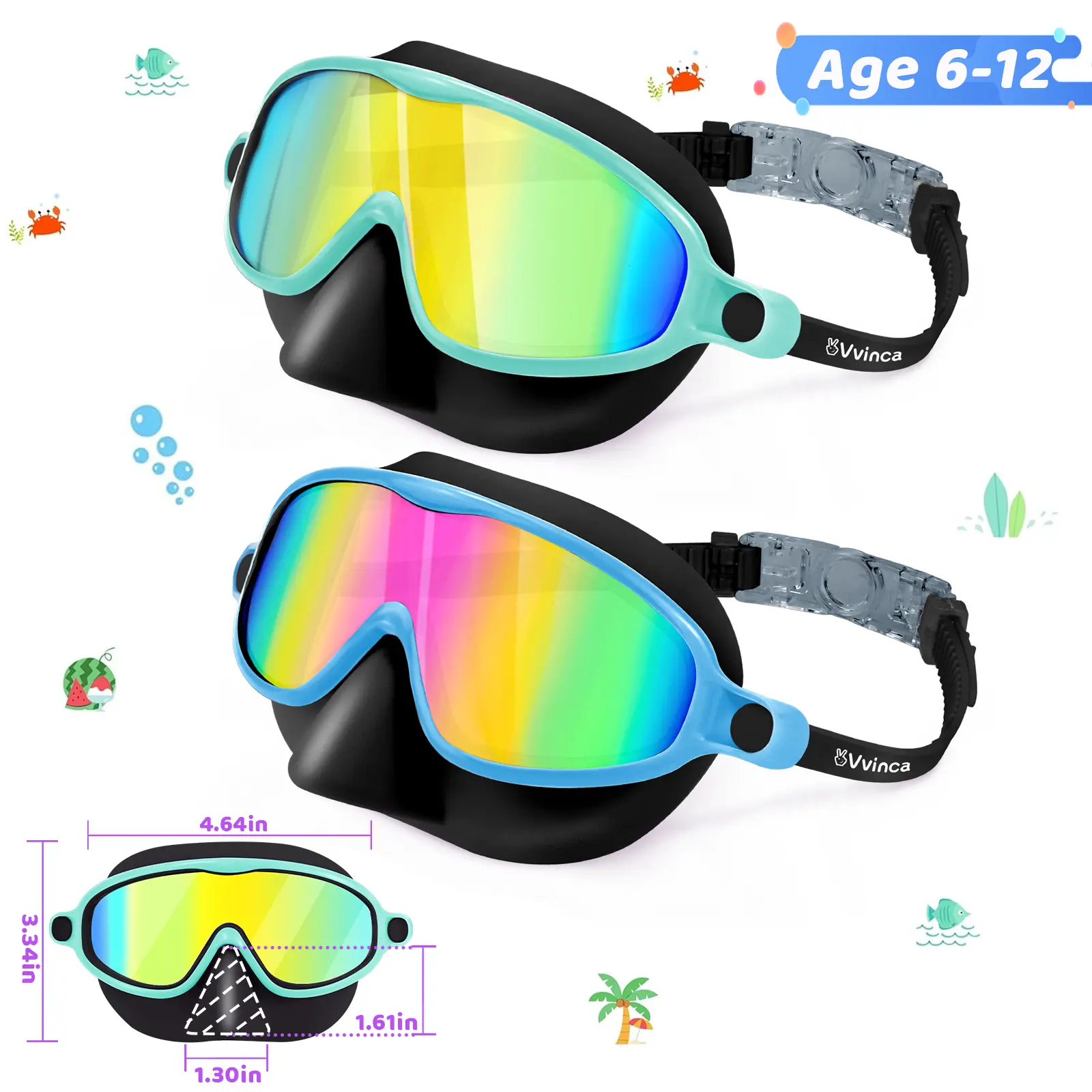 01-black Green& Black Blue （bigger/for kids 6-12)