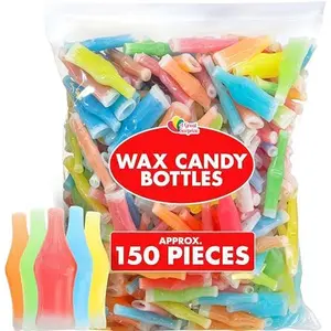 Wax Bottle Candy - 3 Pounds - Juice Filled Wax Candies - Kids Summer Party Candy - Candies for Pinatas, Parades, Goodie Bag Fillers - Bulk Candy