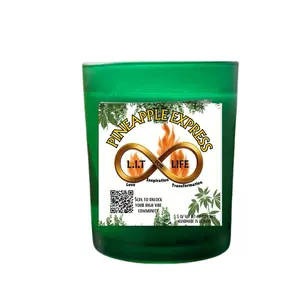 Pineapple Sage + herbal infused , smoke clearing self care candle