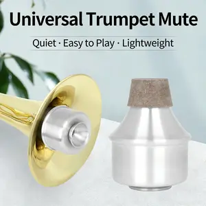 New Nd251 Lightweight Aluminum Trumpet Mute, Professional Trumpet Silencer for Stage Performance Classroom Training