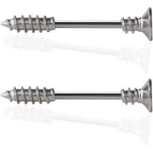 316L Stainless Steel Screw Bar Nipple Barbell Ring Body Piercing 14G